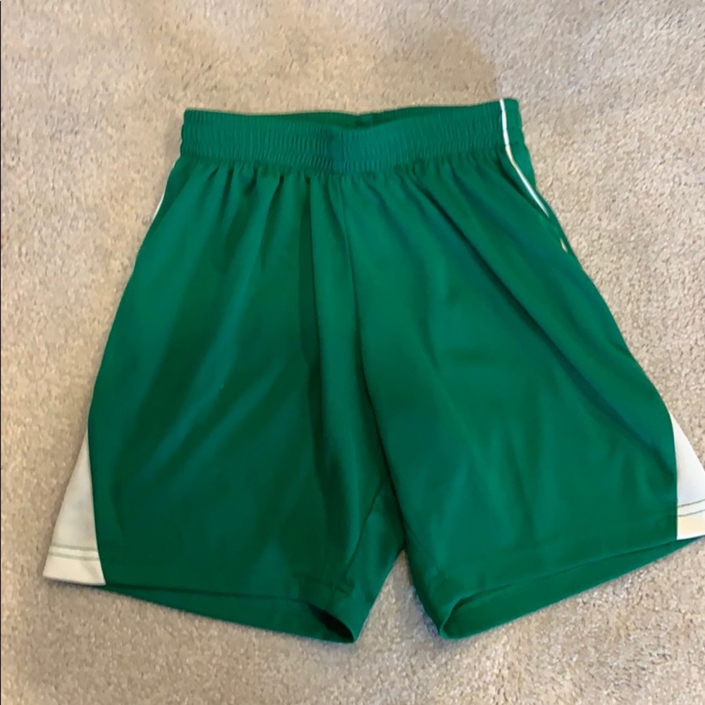 Green Youth small athletic shorts